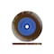 Dedeco Sunburst Radial Bristle Discs 6 in X 1/2 in Angled Ta Brown 36 Grit A/O 1/Unit 1890 - alternate 1
